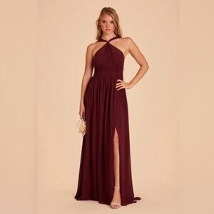 Birdy Grey Cabernet Halter Maxi Dress